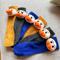 Newborn socks spring and summer new baby socks thin floor socks newborn cartoon socks 0-3 months