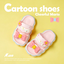 Girl Slippers Summer Children Lovely Silent Princess Bathroom Bathroom Bathroom Anti-slippers