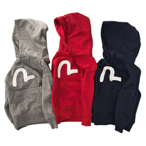 2021 spring and autumn children boys and girls baby cotton terry pullover hoodie seagull classic hoodie size foot