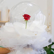 Balloon rose transparent wave ball little Prince rose bouquet wedding birthday decoration balloon flower shop supplies