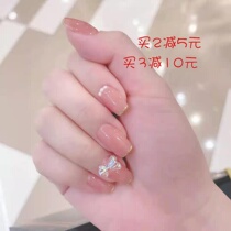 2021 net red nail patches Meicchia finished product Short lady detachable sticker student A nude color wearables summer