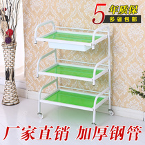 High-end beauty cart Three floors thermostatic baking lacquered universal wheel with drawer Beauty tool cart Multi-province