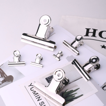 Deli 9522 round iron ticket clip newspaper data collation clip metal stainless steel 6 packed 64mm