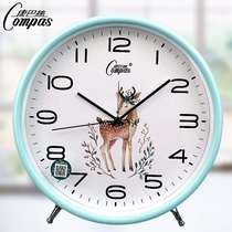  Kangba watch wall clock Living room modern simple personality clock Household silent table clock table clock Quartz clock alarm clock