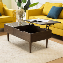 Umwood furniture pure solid wood coffee table 1 1 meter lifting coffee table oak coffee table Nordic simple living room furniture q