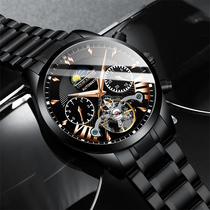 Watch Male Brand Top Brand Tourbillon Hollowed-out Fully Automatic Mechanical Watch Trend Fashion Fine Steel Waterproof Wrist Watch