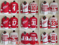 Detroit Red Wings Red Wing vintage ice hockey suit Lidstrom Howe Draper Jerseys