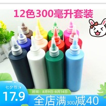  Acrylic pigment Waterproof sunscreen does not fade 300ml large bottle indoor graffiti hand-painted vinyl plaster coloring pigment
