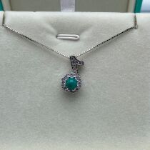 Hubei Zhushan origin natural turquoise jewelry xz1580