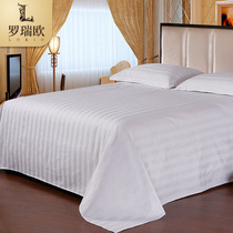 Hotel linen single pure cotton student dorm single double bed single bed white 1 5m 1 8 2 0m beds