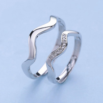 S925 sterling silver hand in hand for a lifetime couple pair ring fashion sterling silver jewelry men and women ring