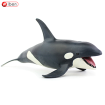 New simulation killer whale model marine life animal killing whale toy plastic child early education puzzle cognition