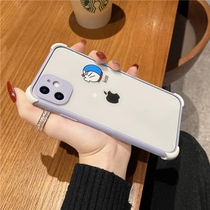 Apple 12 mobile phone Doraemon A dream iphoe11pro max Four corner anti-fall 12mini creative cartoon 12pro