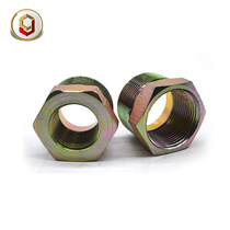 Iron core patch over-fitting inner and outer teeth straight through direct galvanized fitting over-fitting hydraulic tubing fitting