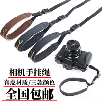 Applicable Canon single anti-hanging rope Sony Fuji micro single leather hand wristband soft and comfortable camera bracelet with accessories