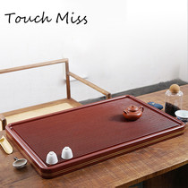 TOUCH MISS Bakelite tea tray double copper wire Germany 32 large and small size bakelite simple red sandalwood household tea table