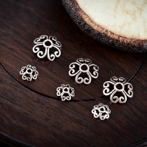 Po Yali 925 sterling silver Torto Thai silver accessories DIY beads DIY beads star Moon Bodhi bracelet rosary material