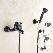 Bathroom Simple Shower Shower shower suit All copper European-style Antique Black Ancient Bronze bathtub Bathroom Tap