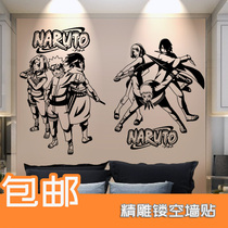 Car Fire Ninja Stickers Wall Stickers Wall Stickers Bedroom Stickup Room Background Wall Waterproof Perimeter Birthday Present