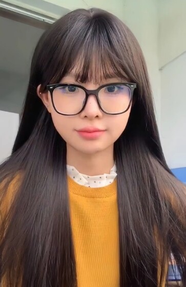 真我黑长直漫画齐刘海假发套 全真发整顶设计 自然隐形无痕贴合 长发飘逸顺滑