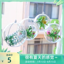 Transparent ball charm decoration Air creative ceiling pendant shed roof shop top pendant window scene layout