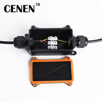 IP68 electrical waterproof junction box Plastic rainproof monitoring wire connector protection box Underwater terminal block box black