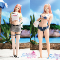 Take the order VSTOYS 1 6 fighting volleyball series fruit ears 19XG66 movable plastic-coated female PLAIN soldier doll
