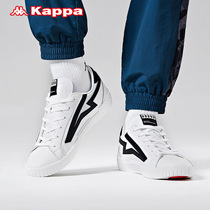 Kappa Kappa series label leather panel shoes couple men and women casual sports shoes inner height increase small white shoes