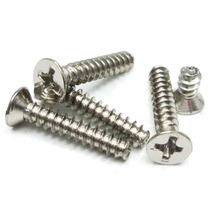 Nickel-plated flat head countersunk head flat tail self-tapping screw KB electronic screw M2 6M3M3 5M4