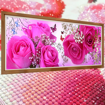 5D Crystal Diamond painting square drill full diamond masonry bedroom point stick drill cross stitch living room simple modern flower