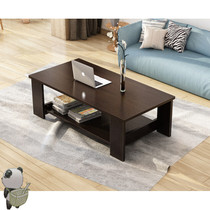 Coffee table simple small apartment creative modern living room simple wooden rectangular assembly small tea table small table