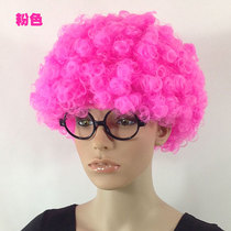 Explosive head wig funny clown headgear performance funny props color wig set kindergarten performance area materials