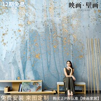 Nordic abstract art oil painting light luxury graffiti wallpaper living room TV background wallpaper seamless custom mural wall cloth