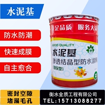 Flexible waterproof coating exterior wall white liquid coil roof toilet floor cement-based permeable crystalline type