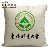 Northeastern Forestry University surrounding graduation souvenir custom school emblem gift students rely on sofa cushion pillow