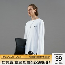 PCLP(PERCLIPS) hem destruction cut solid color base long sleeve T-shirt TEE pure white loose national tide
