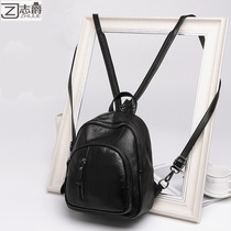 Super fire backpack womens small bag 2020 new fashion versatile soft leather mini backpack large capacity tide
