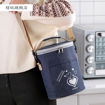 Circular fun box dai thickened bao wen dai Hand bag waterproof fun box bao their lunch bags the alternative of bringing your bag bao wen tong bao