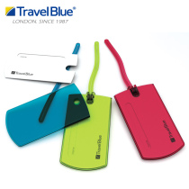 TravelBlue Luggage tag Soft plastic Check-in tag Transportation card Suitcase tag Luggage name and address tag