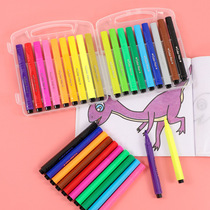Brush set Childrens non-toxic watercolor pen Primary school brush washable soft head Kindergarten watercolor pen 24-color 36-color painting brush for art students