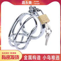 Summer hollow chastity lock bird cage chastity equipment training male slaves abstinence prevention derailment long-term permanent wearing supplies