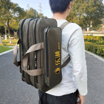Lehu 50 60 70cm Thickened Sea Rod Bag Triple Double Shoulder Short Knuckle Small Rod Bag Fishing Rod Large Capacity Metal Zip