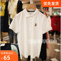 2019 Autumn New embroidery bear polo shirt short sleeve women half sleeve student M-TTHW92605K