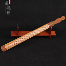 Mahogany ruler coaching the family method to thicken the carving of the Chinese culture disciples and regulations of the three-character Confucius teaching gift