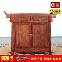 Red wood double door teething cabinet Hedgehog Purple Sandalwood Case for table Shenztai Solid wood Chinese lockers dining side cabinet Closet Cupboard