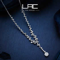 LAC high jewelry starry series natural diamond necklace female 18K gold choker stud earrings bracelet set