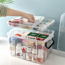 Home Large Household Medical Case Multi-layer Household Plastic Drug Container Box Childrens First Aid Tank