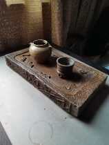 Han brick small shop Han brick tea table ancient brick inkstone pot dry bubble platform Xiangyun model