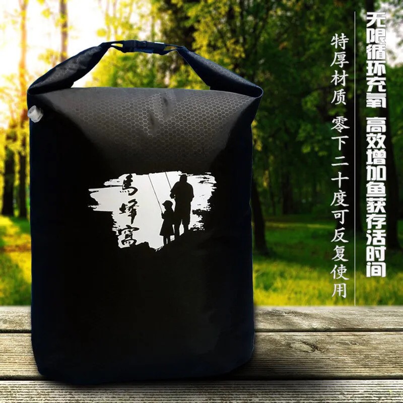 Mahive Thicken Multifunction Folding Live Fish Bag Hand Transport Waterproof Clothing Fish Bag Cycle Oxygenated Fishing Catch Fish