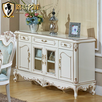 European style sideboard French White lockers high-grade solid wood modern cabinets light luxury style restaurant Wall wine cabinet